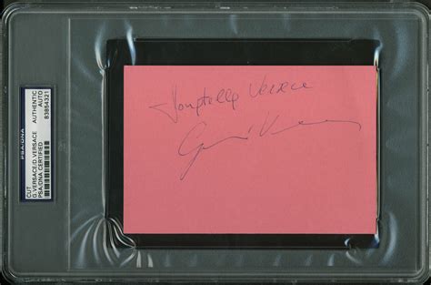 Rare Gianni Versace Signed PSA DNA Autograph Photo Auto 